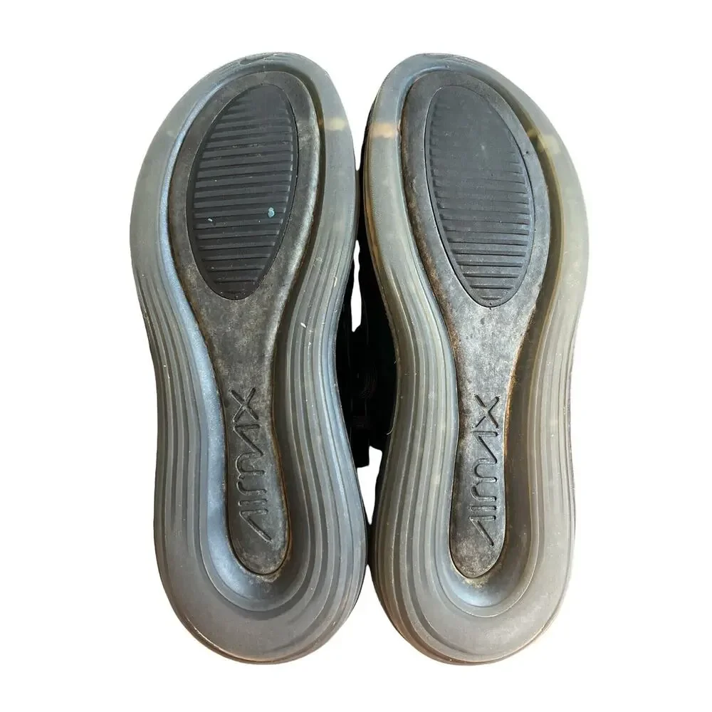 7Y Nike Air Max 720 Iridescent (AQ3196-003) Black Textile No Box Black Teal - Picture 7 of 9